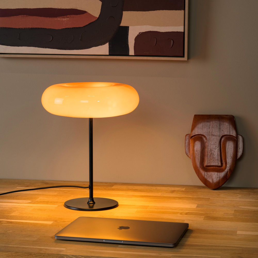 Lucide SENTINO - Stolní lampa - Ø 30 cm - 3xG9 - Oranžová