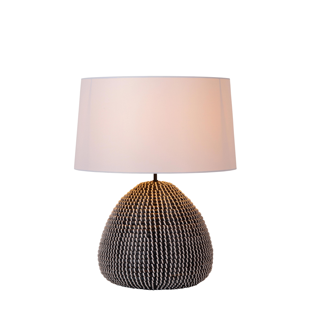 Lucide MADUKA - Stolní lampa - Ø 45 cm - 1xE27 - Černá
