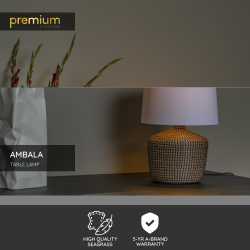 Lucide AMBALA - Stolní lampa - 1xE27 - Natural