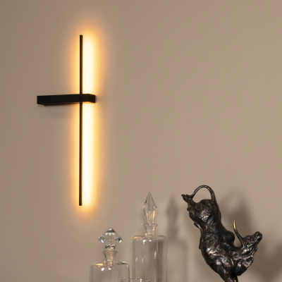 Lucide SEGIN LED nástěnné svítidlo 60cm - 6W 2700K - černá