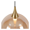 Lucide GISELA - Závěsné svítidlo - Ø 61 cm - LED Rozm. - 12x3,6W 2700K - Jantar