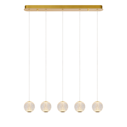 Lucide CINTRA - závěsné svítidlo - LED - 5x4,7W 2700K - Transparant