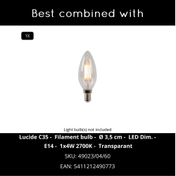 Lucide CACTUS - stolní lampa - Ø 20 cm - Zelená 13513/01/33