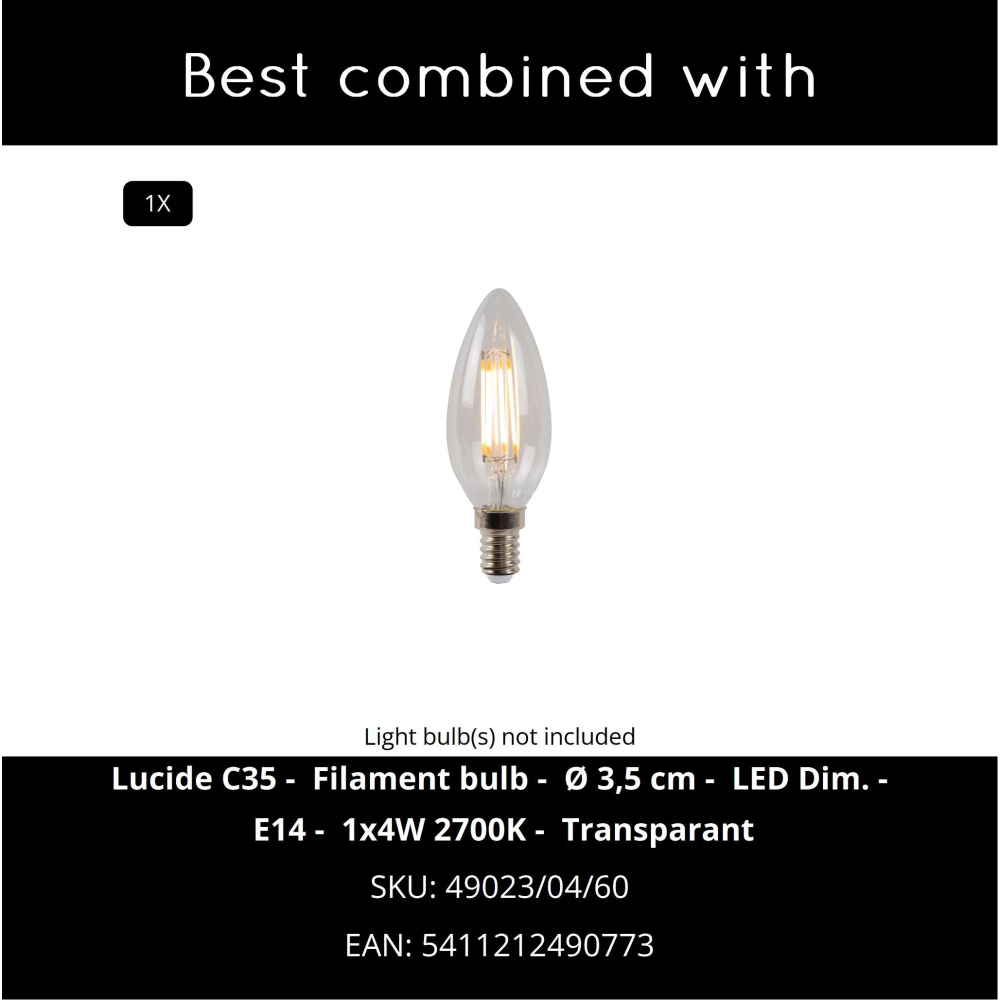 Lucide CACTUS - stolní lampa - Ø 20 cm - Zelená 13513/01/33