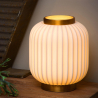 GOSSE Stolní lampa - Ø 19,5 cm - 1xE14 - Bílá