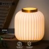 GOSSE Stolní lampa - Ø 19,5 cm - 1xE14 - Bílá