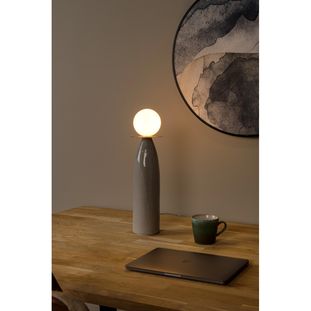 Lucide FIGARO - Stolní lampa - Ø 12 cm - 1xG9 - 13544/45/36 - Šedá