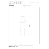 Lucide FIGARO - Stolní lampa - Ø 12 cm - 1xG9 - 13544/45/36 - Šedá