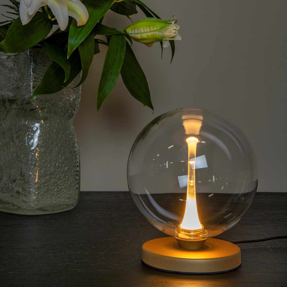 Lucide GISELA - Stolní lampa - Ø 16 cm - LED - 1x5W 2700K - Transparent