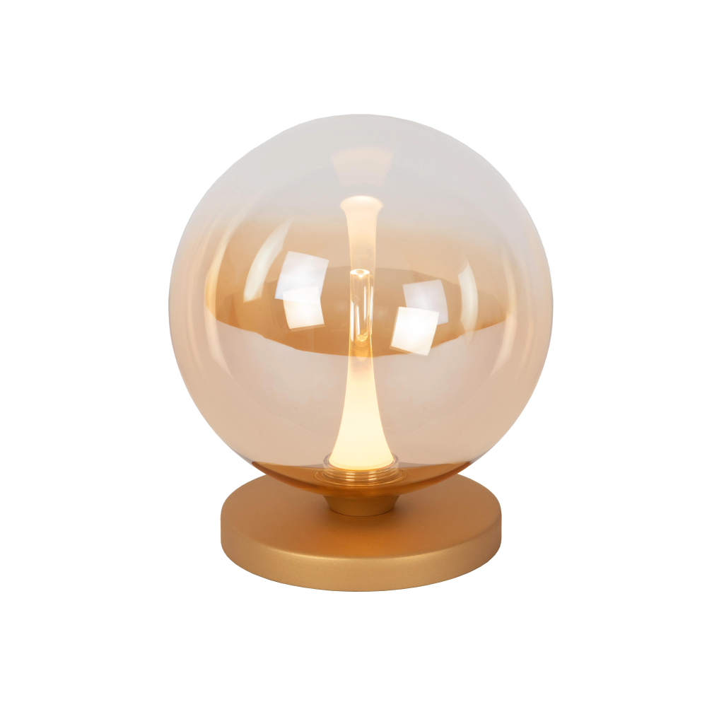 Lucide GISELA - Stolní lampa - Ø 16 cm - LED - 1x5W 2700K - Jantarová