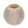 Lucide CINTRA - dobíjecí stolní lampa - D11 cm - LED - 2W 2700K - 3 kroky stmívání - Transparant