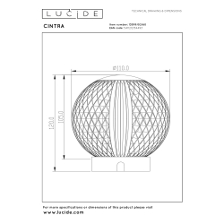 Lucide CINTRA - dobíjecí stolní lampa - D11 cm - LED - 2W 2700K - 3 kroky stmívání - Transparant
