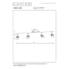 Lucide CARO-LED - stropní svítidlo - LED - GU10 - 4x5W 2700K - Chrom 13955/20/12