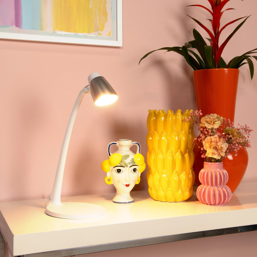 Lucide LUDO LED stolní lampa 1x4,5W 3000K bílá