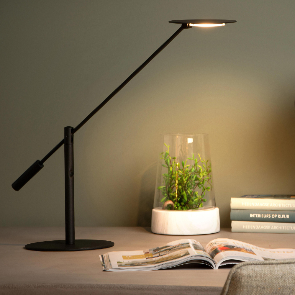Lucide ANSELMO stolní lampička Led  9W černá