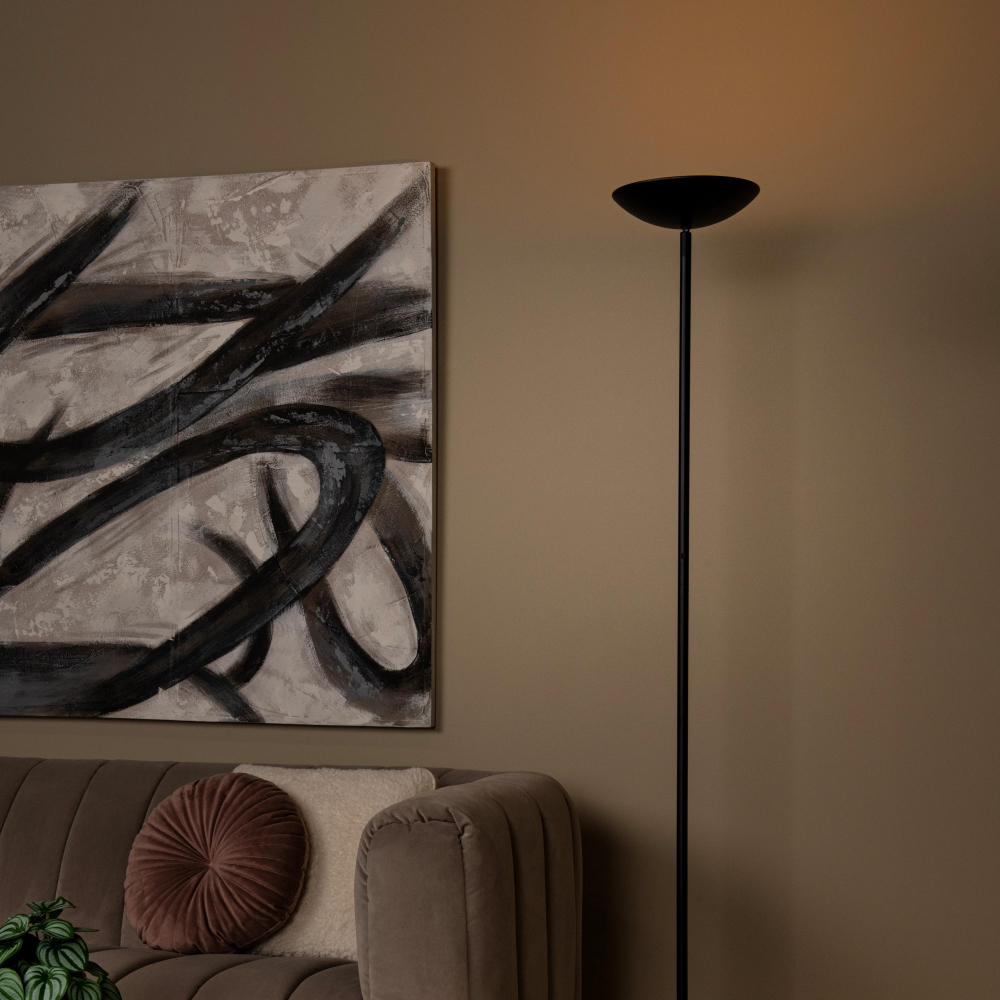 Lucide ZENITH - Stojací lampa - LED stmívatelné - 1x20W 3000K - Černá