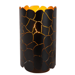 Lucide ALMELO - Stolní lampa - Ø 15 cm - 1xE27 - Černá