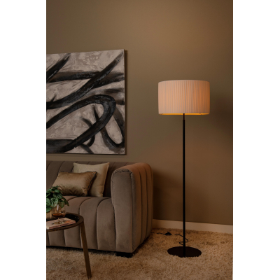 Lucide FOLD - Stojací lampa - Ø 45 cm - 1xE27 - Bílá