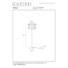 Lucide FOLD - Stojací lampa - Ø 45 cm - 1xE27 - Bílá