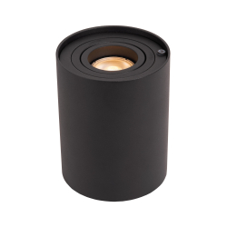 Lucide TUBE - Stolní lampa - Ø 9,6 cm - LED Rozm. - GU10 - 1x5W 2600K/2800K - 3 kroky stmívání - Černá