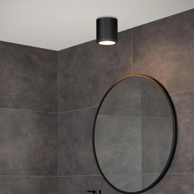 Lucide AVEN Stropní bodové kulaté Gu10/50W černá