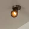 Lucide ESFERA - Nástěnné bodové svítidlo - Ø 11,2 cm - LED Rozm. - 1x11W 2700K - Šedá litina