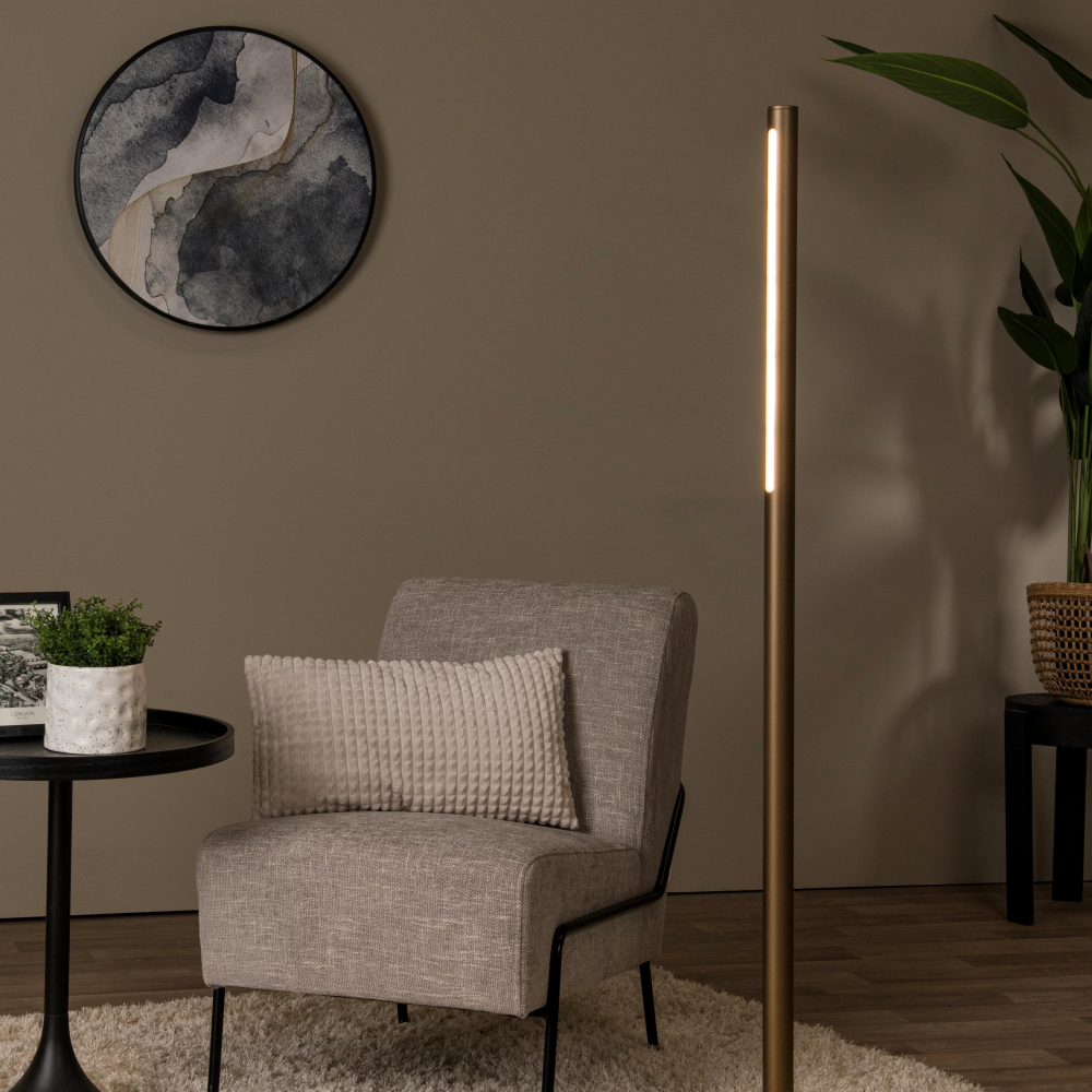 Lucide GRIFFITH - Stojací lampa - Ø 21 cm - LED Rozm. - 1x18W 2700K/4000K - Bronz