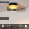 Lucide VIXI - stropní svítidlo - Ø 35 cm - LED Rozm. - 1x17,6W 2900K - Smoke Grey
