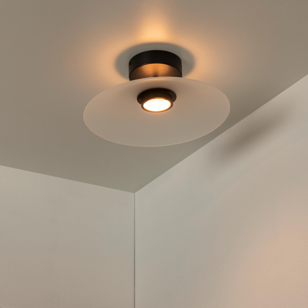 Lucide MENGA - stropní svítidlo - Ø 40 cm - LED Rozm. - 1x11W 2700K - Opál