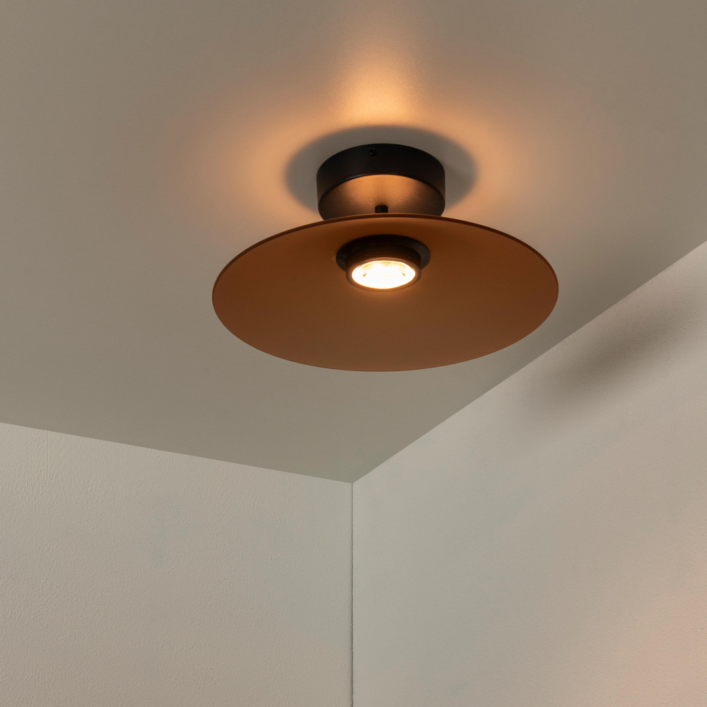 Lucide MENGA - stropní svítidlo - Ø 40 cm - LED Rozm. - 1x11W 2700K - Jantar