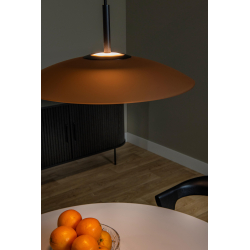 Lucide MENGA - Závěsné svítidlo - Ø 40 cm - LED Rozm. - 1x11W 2700K - Jantar