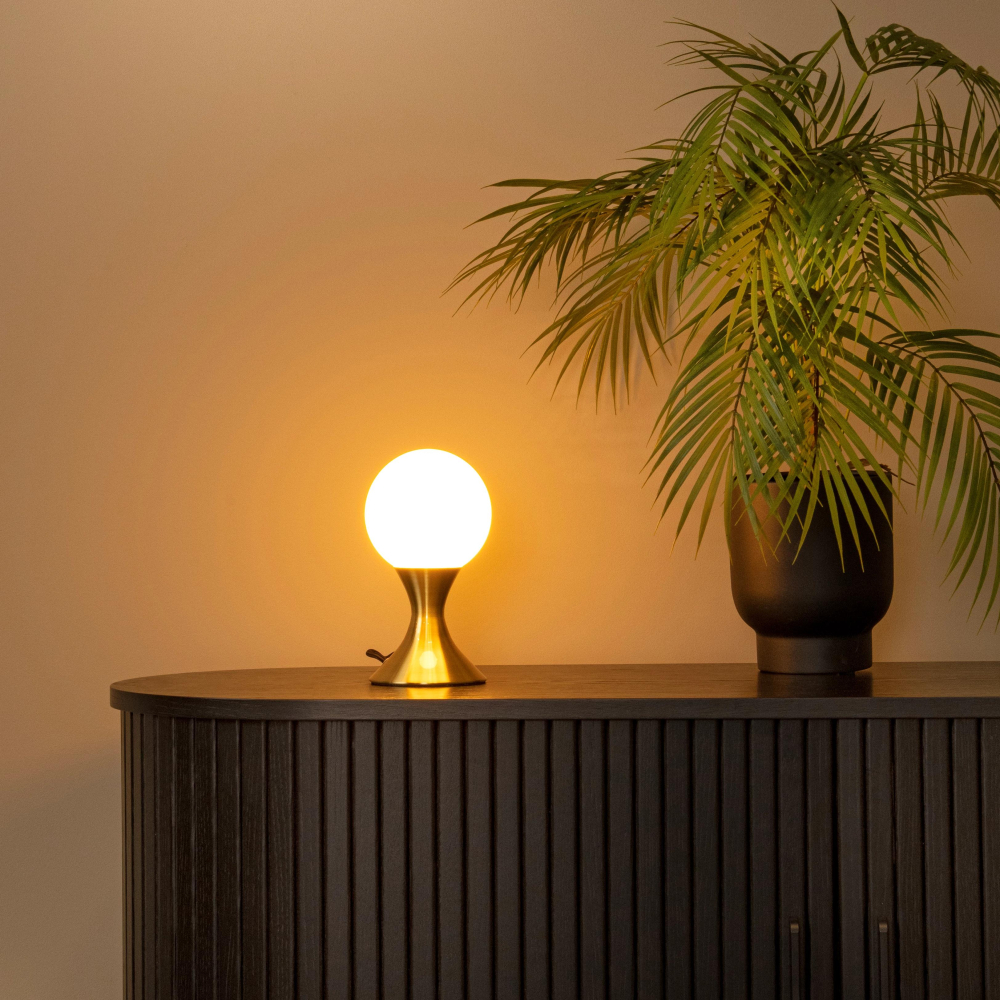 Lucide MOYA - Stolní lampa - Ø 12 cm - 1xG9 - zlatá / Mosaz
