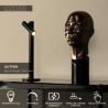 Lucide ANTRIM - Dobíjecí stolní lampa Vnitřní/Venkovní -  1x2,2W 2700K - IP54 - S bezdrátovo nabíječkou