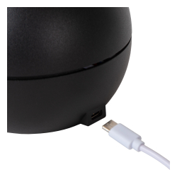 Lucide CLIPPER - Dobíjecí stolní lampa - Baterie - Ø 12 cm - LED - 1x2,2W 2700K - Černá