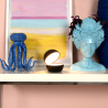 Lucide CLIPPER - Dobíjecí stolní lampa - Baterie - Ø 12 cm - LED - 1x2,2W 2700K - Černá