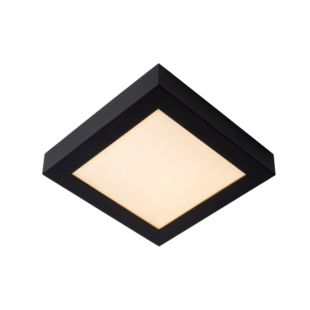 Lucide BRICE-LED stropní svítidlo - stmívatelné - 22W - IP44 - černé