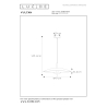 Lucide VULCAN - Závěsné svítidlo - Ø 47 cm - LED Rozm. - 1x9W 3000K - Černá