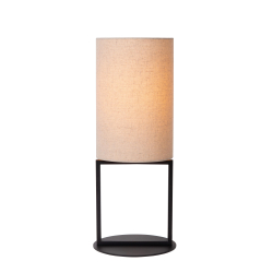 Lucide HERMAN - Stolní lampa - Ø 20 cm - 1xE27 - Smetanová