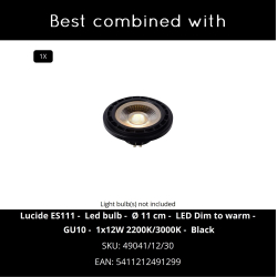 Lucide SENSAS stolní lampa Ø 18 cm 1xES111 bílá