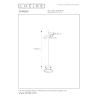 Lucide SENSAS stojací lampa 2xES111 černá