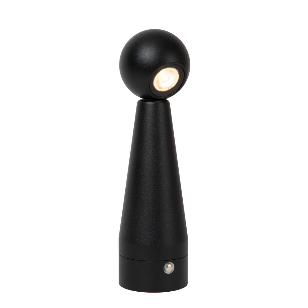 Lucide IPSOS - nabíjecí stolní lampa - baterie - LED stmívatelná - 1x3W 3000K/3200K - černé