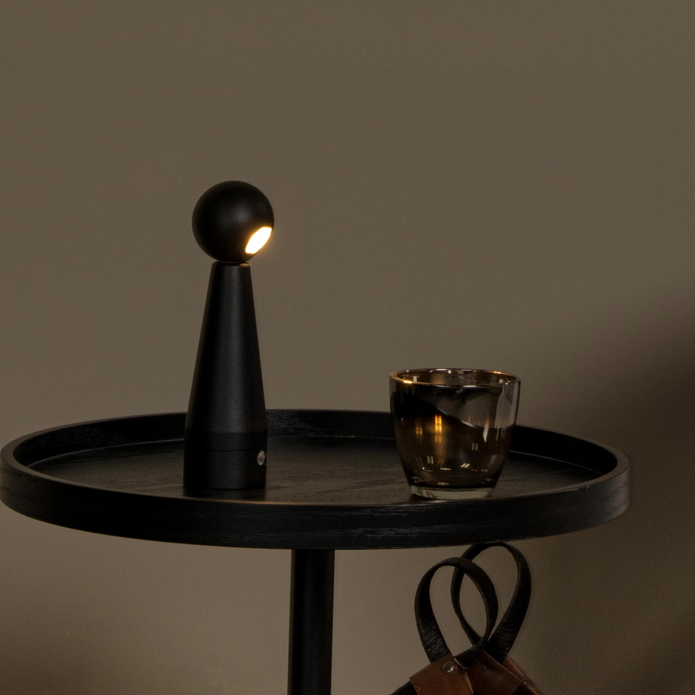 Lucide IPSOS - nabíjecí stolní lampa - baterie - LED stmívatelná - 1x3W 3000K/3200K - černé