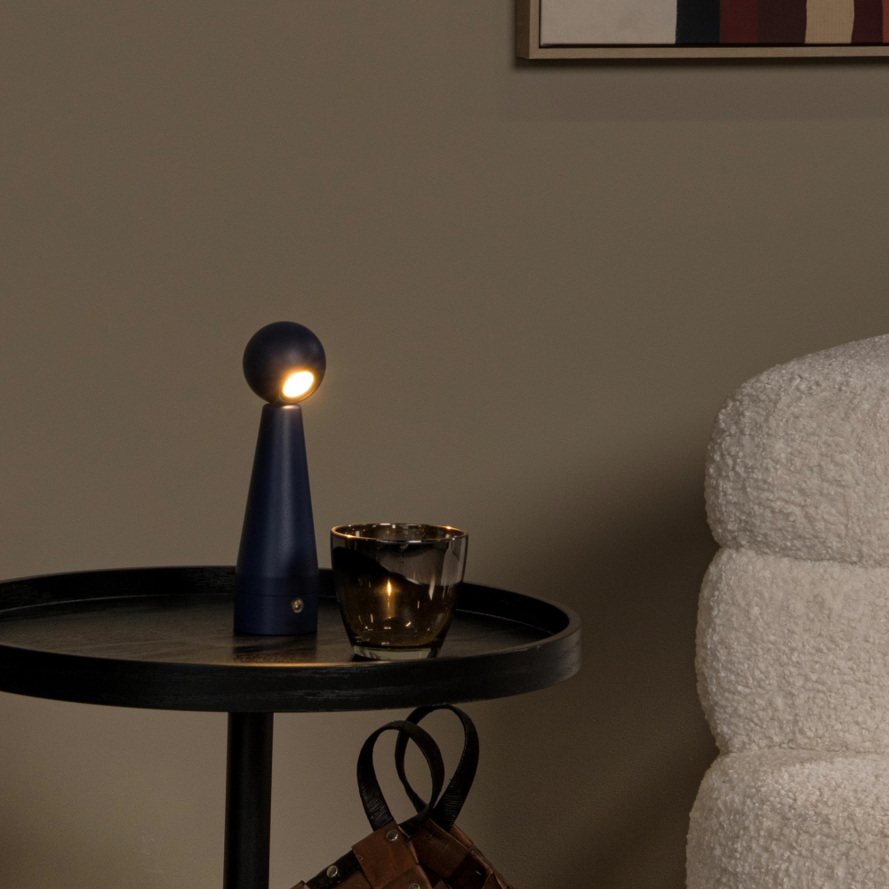 Lucide IPSOS - dobíjecí stolní lampa - baterie- LED stmívatelné - 1x3W 3000K/3200K - modrá