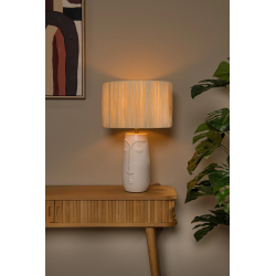 Lucide VISO - Stolní lampa - Ø 36 cm - 1xE27 - Bílá
