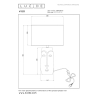 Lucide VISO - Stolní lampa - Ø 36 cm - 1xE27 - Bílá