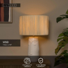 Lucide VISO - Stolní lampa - Ø 36 cm - 1xE27 - Bílá