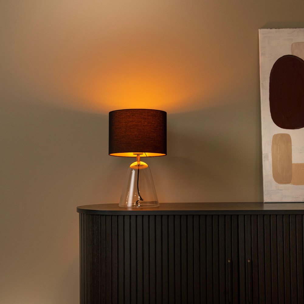 Lucide CAMPANA - stolní lampa - 1xE27 - průhledná