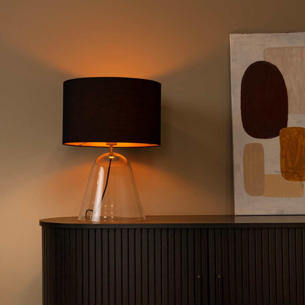 Lucide CAMPANA - stolní lampa - 1xE27 - průhledná