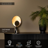 Lucide CASTAMAR - stolní lampa - Ø 25,5 cm - LED - 1x8W 2100K - Chrom