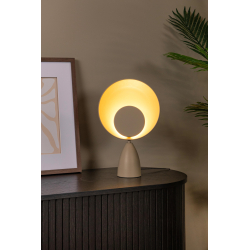 Lucide CASTAMAR - stolní lampa - Ø 25,5 cm - LED - 1x8W 2100K - Taupe
